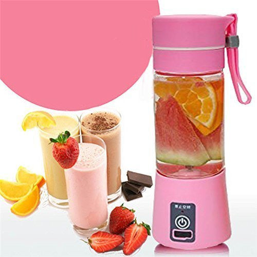 Estoremax Portable Personal Electric 6 Blade 2 USB Rechargeable Juicer Blender Bottle