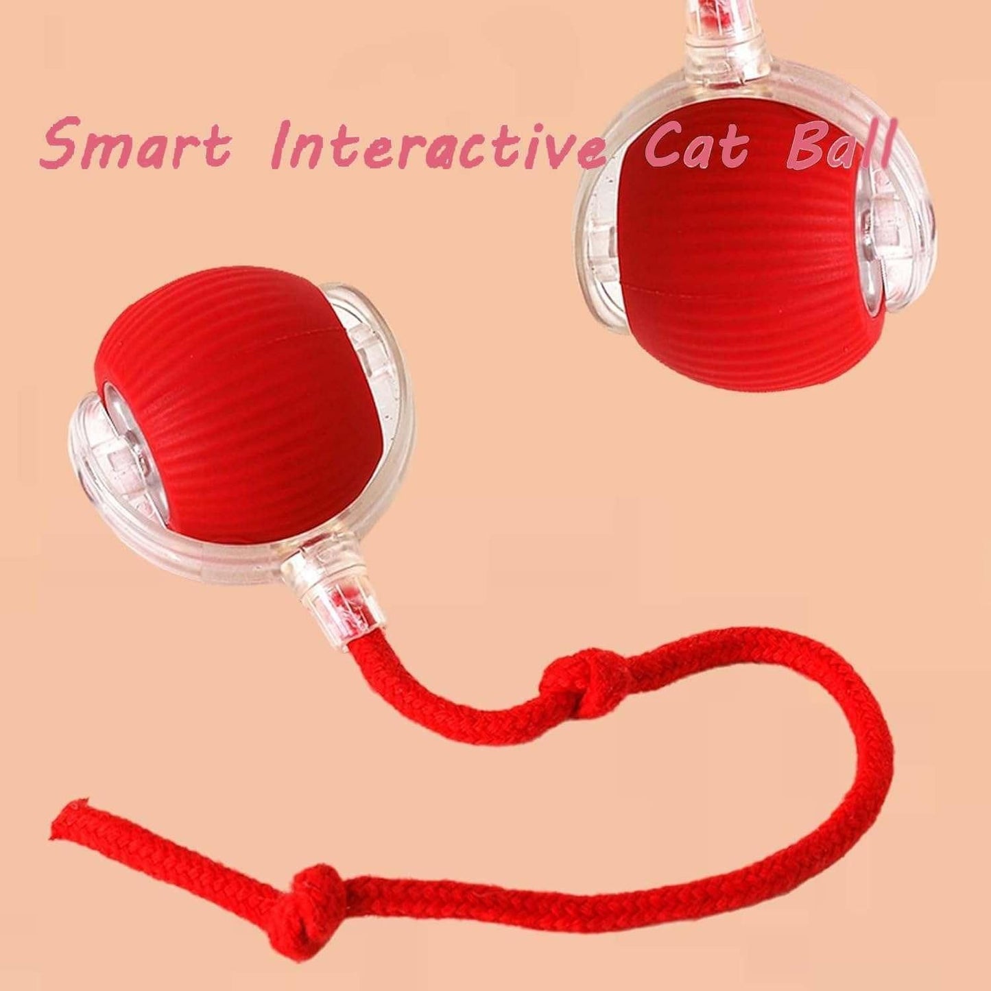 ESTOREMAX Chewie Rolling Ball, Interactive Cat Toys Rolling Ball, Dog Toy Indestructible, Interactive Dog Ball Toy with USB Rechargeable, Smart Automatic Rolling Ball for Small, Medium Dogs