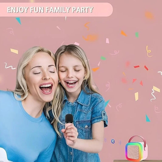 Estoremax Speaker Bluetooth Wireless Karaoke Mic Multi-Compatibility Modes, Rgb Lights