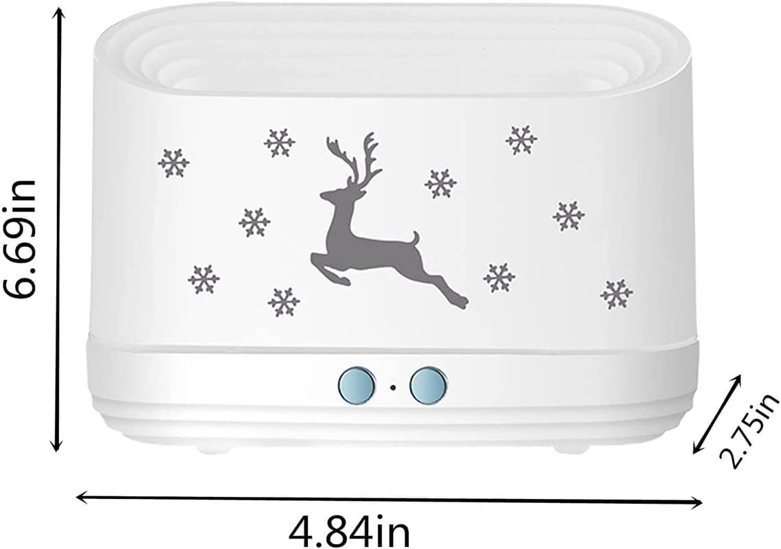 Estoremax Humidifier Aroma Scent Diffuser | Essential Oil Living Room Fire Flame Diffuser Smoke Machine Home, Office, Restaurant & Gym Cool Mist Humidifier