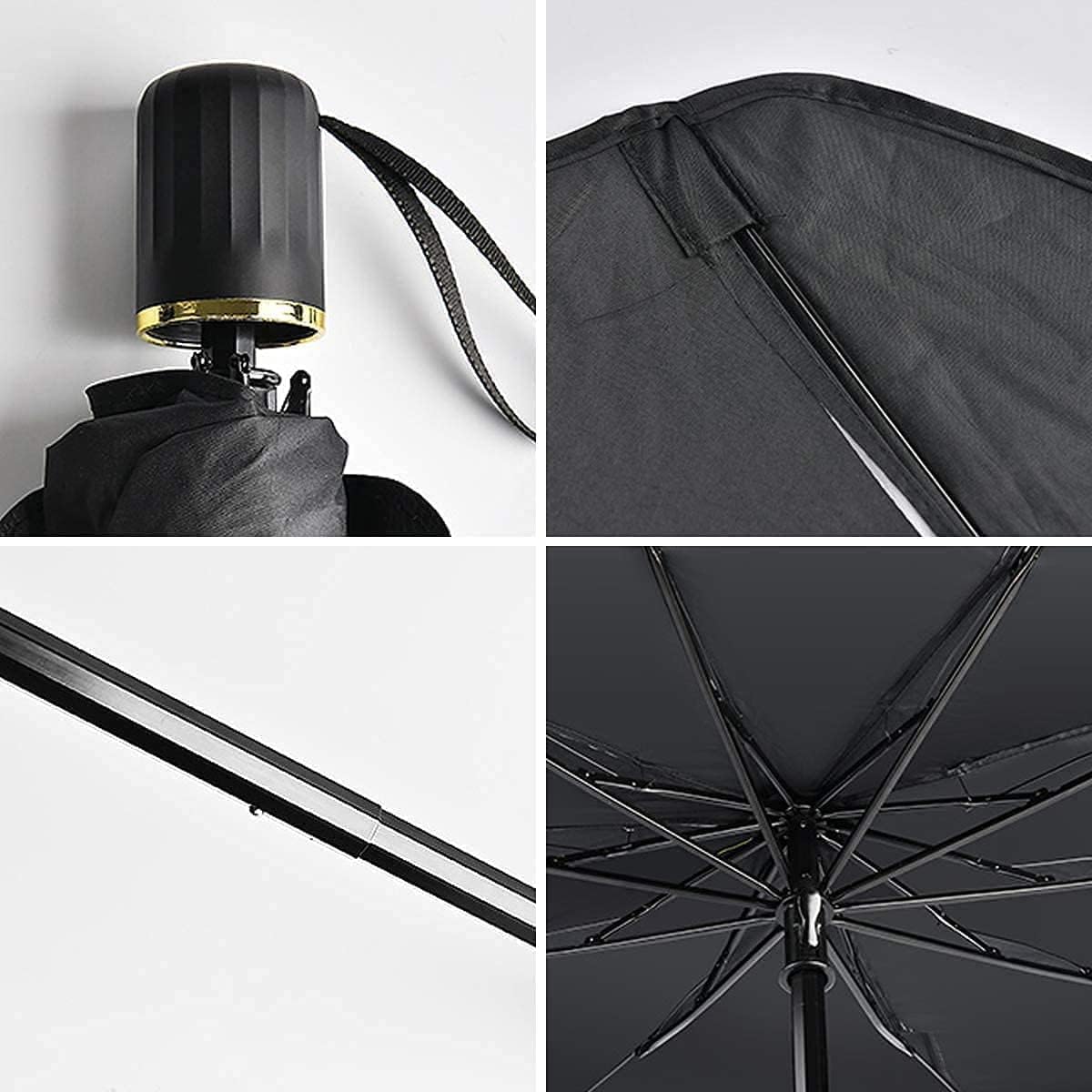 ESTOREMAX Car Sunshade Windshield Cover, Umbrella Windshield Sunshade for Car Front Window Sun Protection & Heat Insulation Foldable Sun Shade Full Cover Sunshade for Most Vehicles