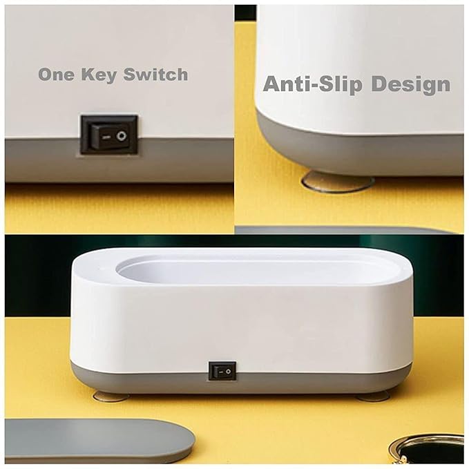 Estoremax for Jewelry, Eyeglasses, Watches and More, Portable Mini Ultrasonic Vibration Machine