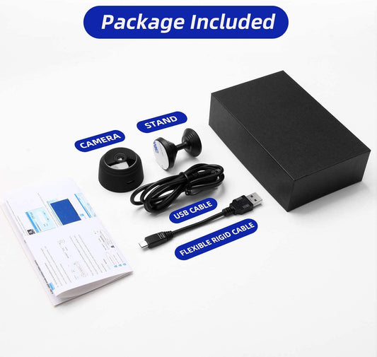 Estoremax Full HD Wi-Fi Wireless Security Camera 1080p Audio Video Live View Low Light Vision Motion Detection Video Recorder for Home Office. (IP Camera)