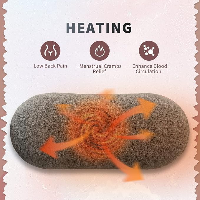 Estoremax Period Cramp Relief Heating Pad Pain Device with 4 Massage Modes for Menstrual Pain and Belly or Back Pain Relief, LED Display, Comfortable Belt