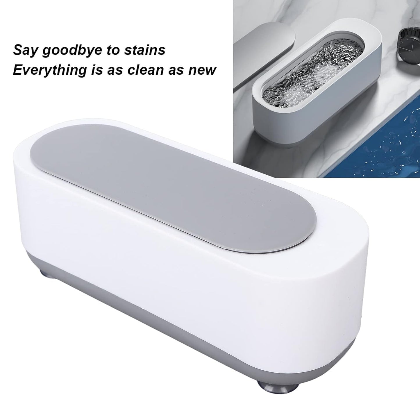 Estoremax for Jewelry, Eyeglasses, Watches and More, Portable Mini Ultrasonic Vibration Machine