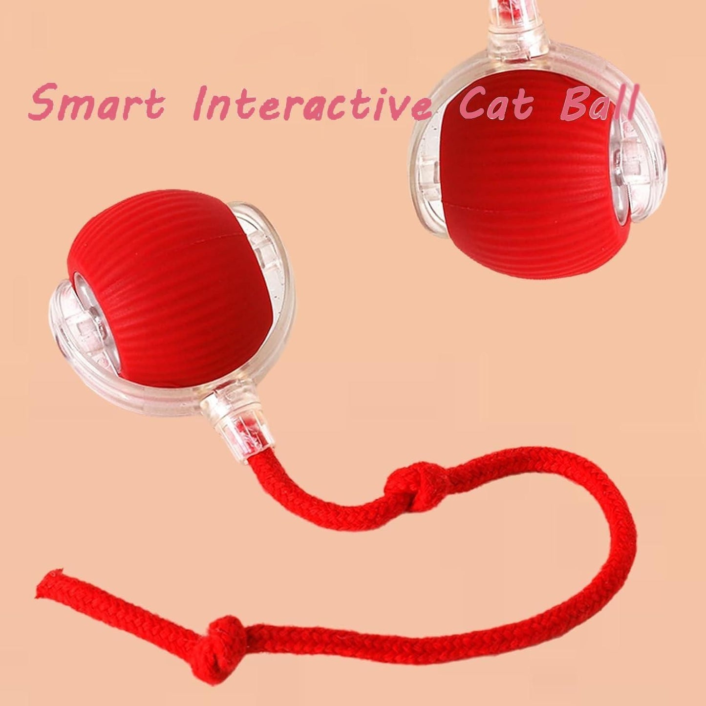 ESTOREMAX Chewie Rolling Ball, Interactive Cat Toys Rolling Ball, Dog Toy Indestructible, Interactive Dog Ball Toy with USB Rechargeable, Smart Automatic Rolling Ball for Small, Medium Dogs
