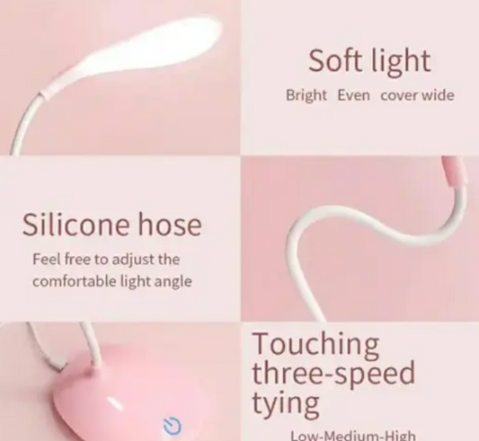 HT Study lamp Rechargeable Led Touch On Off Switch Student Study Reading lamp Study Lamp (Multicolor)