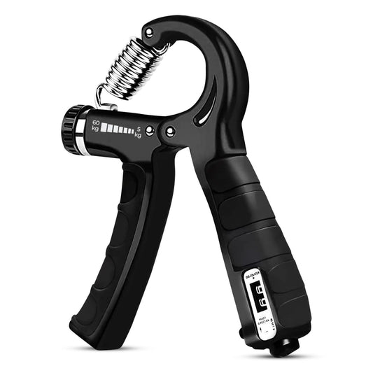 ESTOREMAX Hand Grip (5kg - 60kg) Strengthener with Counter for Men & Women for Gym Workout Hand Exercise Equipment to Use in Home for Forearm Exercise (Black)