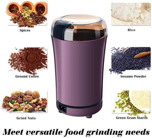 Estoremax Electric Coffee and Spice Grinder, Multi-Purpose Bean Mill, Purple