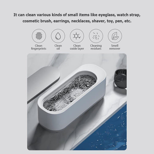 Estoremax for Jewelry, Eyeglasses, Watches and More, Portable Mini Ultrasonic Vibration Machine