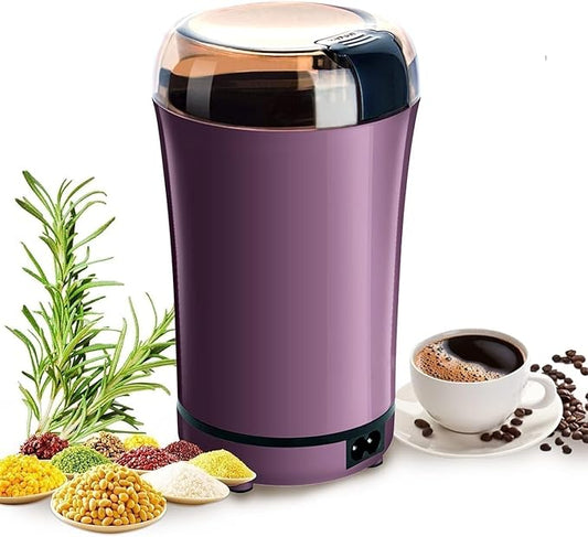 Estoremax Electric Coffee and Spice Grinder, Multi-Purpose Bean Mill, Purple